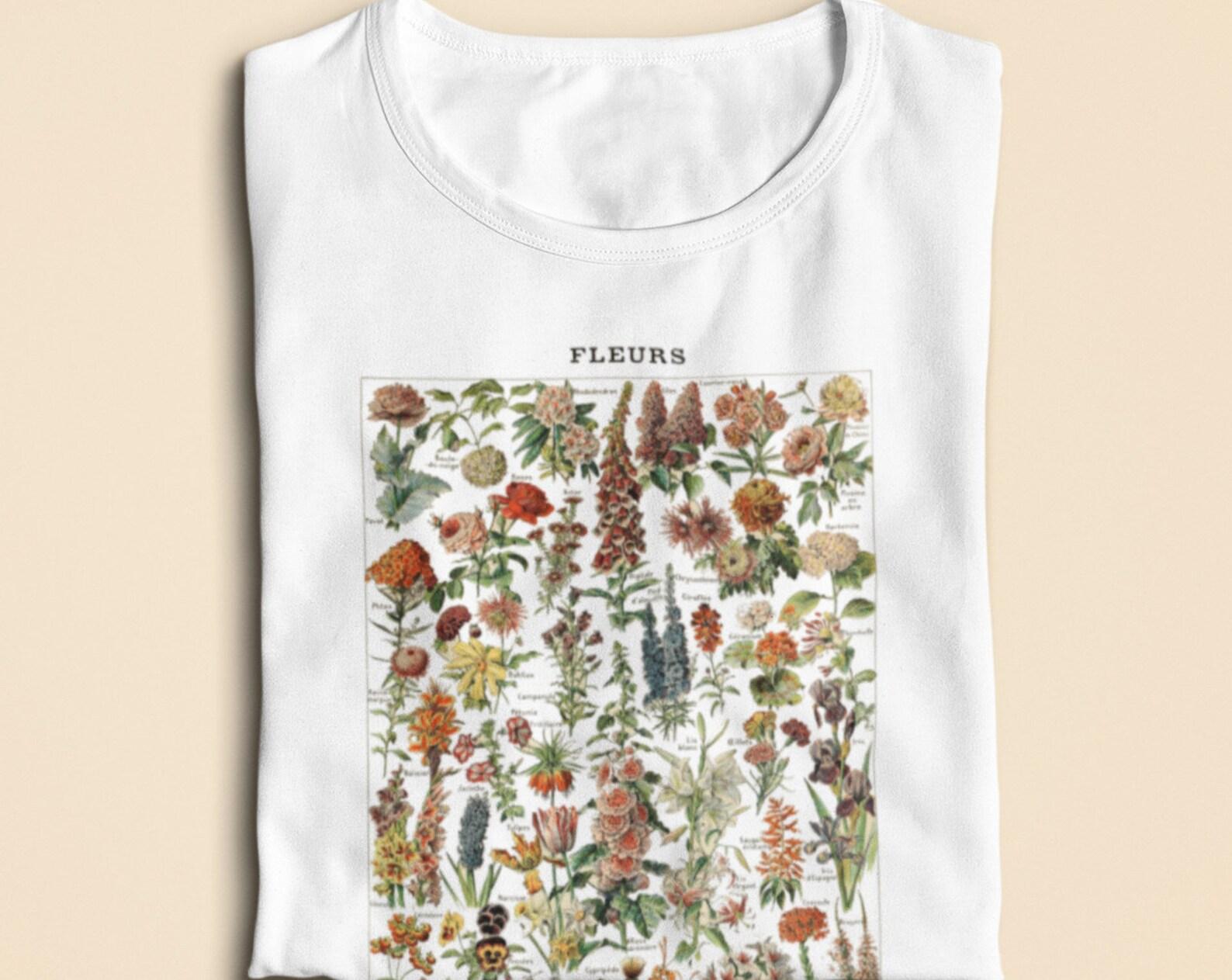 Adolphe Millot Fleurs Pour Tous Flowers T shirt - Flower kinds - Encyclopedia 2XL