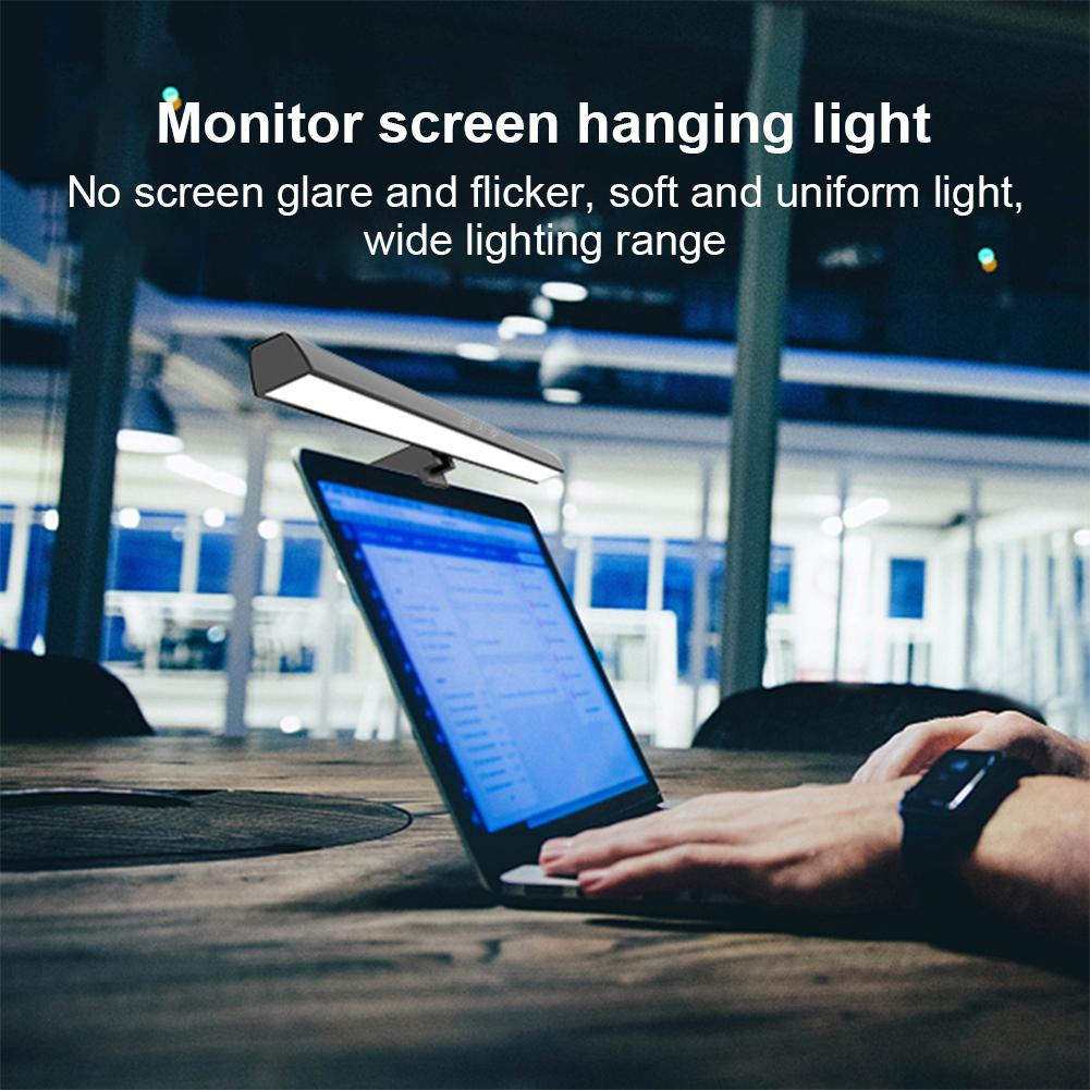 LED Monitor Light Bar Dimmable Screenbar USB Powered Hanging Table Lamp for Desk/Office/Home/Game