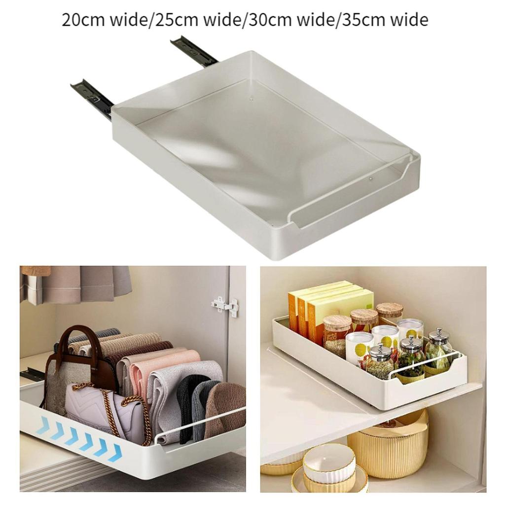 Pull Out Cabinet Organizer Multipurpose Heavy Duty Carbon Steel Organization Pantry Storage Shelf for Bathroom Home Under Sink