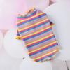 Cotton Rainbow Pet Sweater Spring and Autumn Small Dog and Cat Clothing