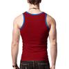 Ärmelloses Unterhemd für Herren im Farbblock-Design, elastisch, für Fitness, schnelltrocknend und atmungsaktiv, modisches Sommeroberteil, S-3XL