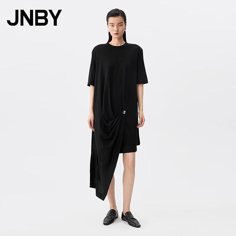 

JNBY 2025 Summer A-Line Round Neck Cotton Mini Dress S