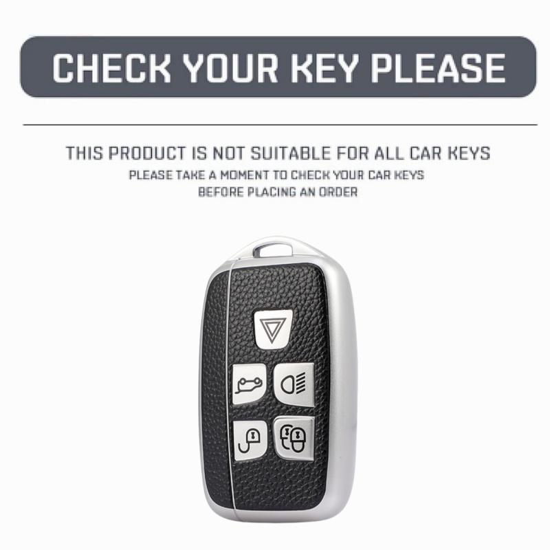 New Leather TPU Car Remote Key Case Cover Shell For Land Rover Range Rover Evoque Sport Freelander Discovery Velar For Jaguar XE XF