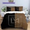 Los Angeles Football Club Pattern Bedding Quilt Set  Home Decoration  Gift (1 * duvet cover + 2 * pillowcase  without core)