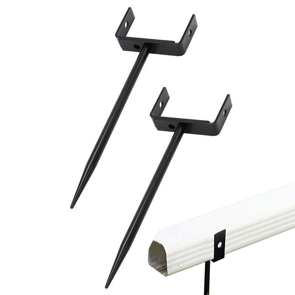 Držák svodu 2 kusy Venkovní okapový kolík Nerezavějící Nastavitelný Stabilizátor svodu Pro střešní krytinu Dům Zem Střecha