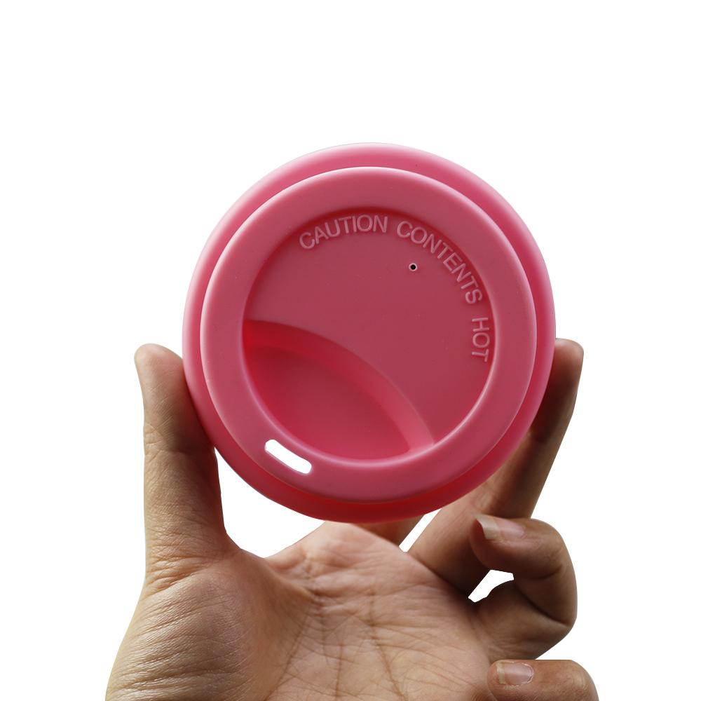 1PCS 9cm Universal Reusable Silicone Cup Lids Fresh Cover Silicone Insulation Anti-Dust Cup Cover Coffee Mug Lids Cup Sleeve