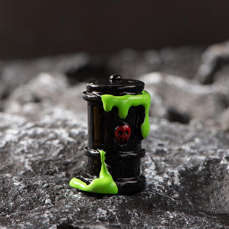 Micro Landscape Halloween Decoration Accessories Mummy Skull Wizard Face-free Monster Pumpkin Resin Small Ornaments