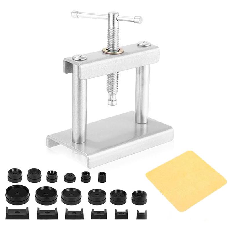 Benchtop Watch Press: Metal Tool for Mechanical & Quartz Watch Battery Cover Replacement