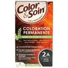 Coloration Permanente - Les 3 Chênes - Brun Azuré 2A - Extraits Végétaux - Sans Ammoniaque - Crème