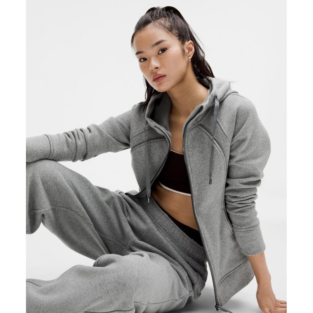 Lululemon Scuba Full Zip Hoodie  Plush Heathered Medium Grey
