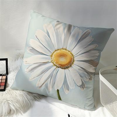 Kissenbezug mit Chrysanthemenmuster, geeignet für Wohnzimmer, Schlafzimmer, Dekoration (ohne Kissenkern)