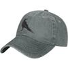Vintage Crow Raven Black Bird Retro Vtipné dárky Baseballové čepice pro muže a ženy Kovbojský klobouk Trucker Klobouk Sluneční klobouky