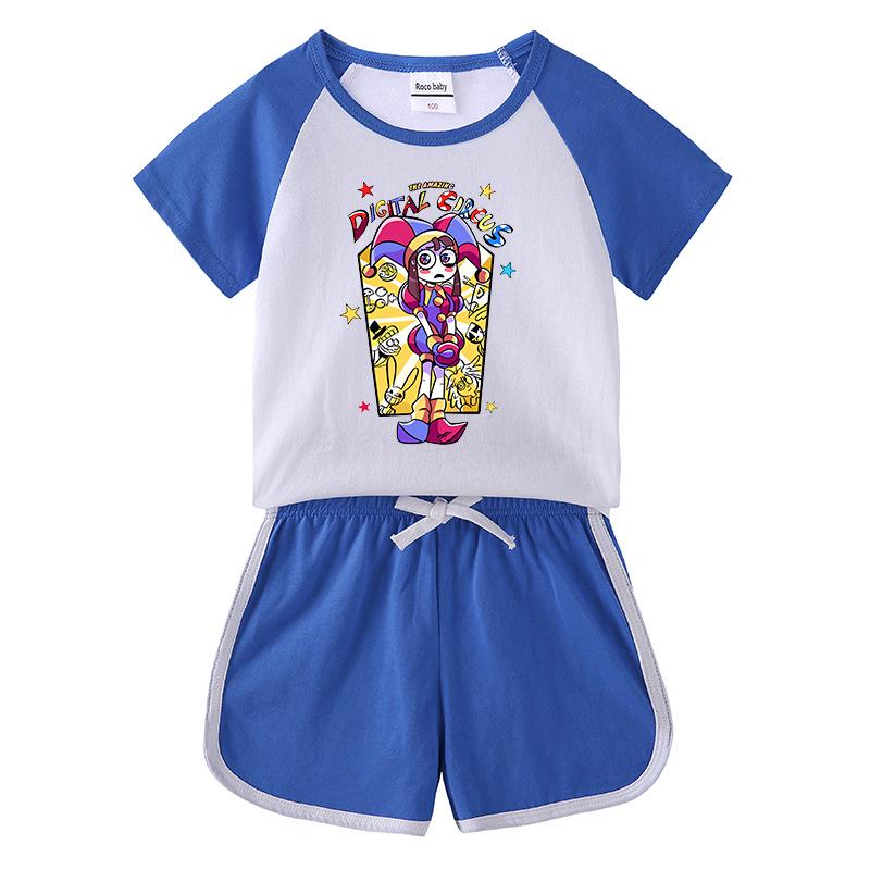 2026 Kids' Summer Clothing Set: Boys' & Girls' T-Shirt & Shorts, Casual Sports 2-Piece Outfit