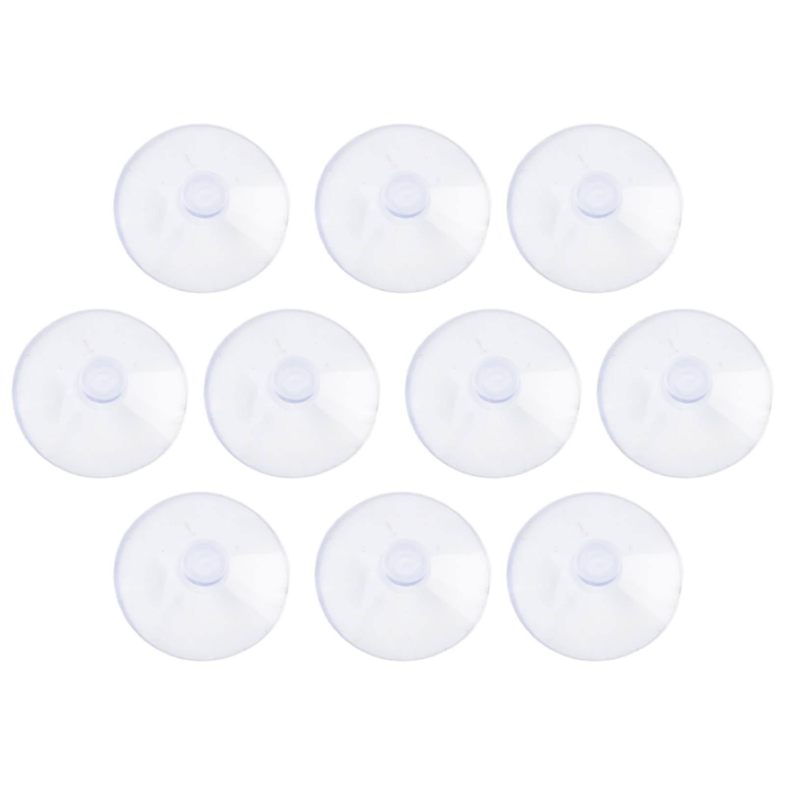 

10PCS Transparent Suction Cups for Hanging Wall Hooks in For Kitchen and Bathroom Suitable for Glass Casement Surfaces 30mm