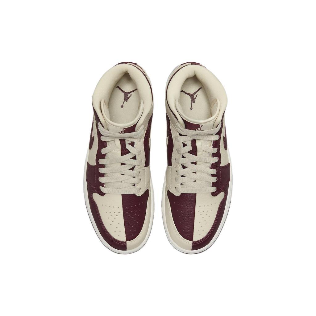 New JORDAN 1 Mid Se Split Beach Cherrywood Red Women's DR0501-200