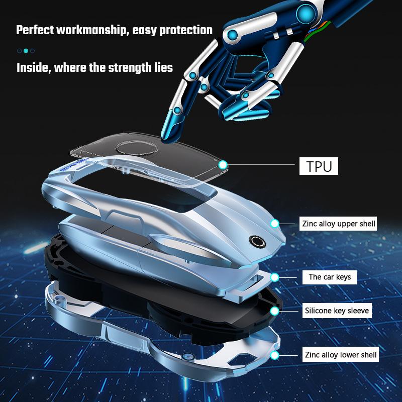 Zinc Alloy Car Key Case Cover Shell for Mercedes Benz A B C E R G S Class E200 E400 E63 W213 S550 S560 C260 A200 W206 W223