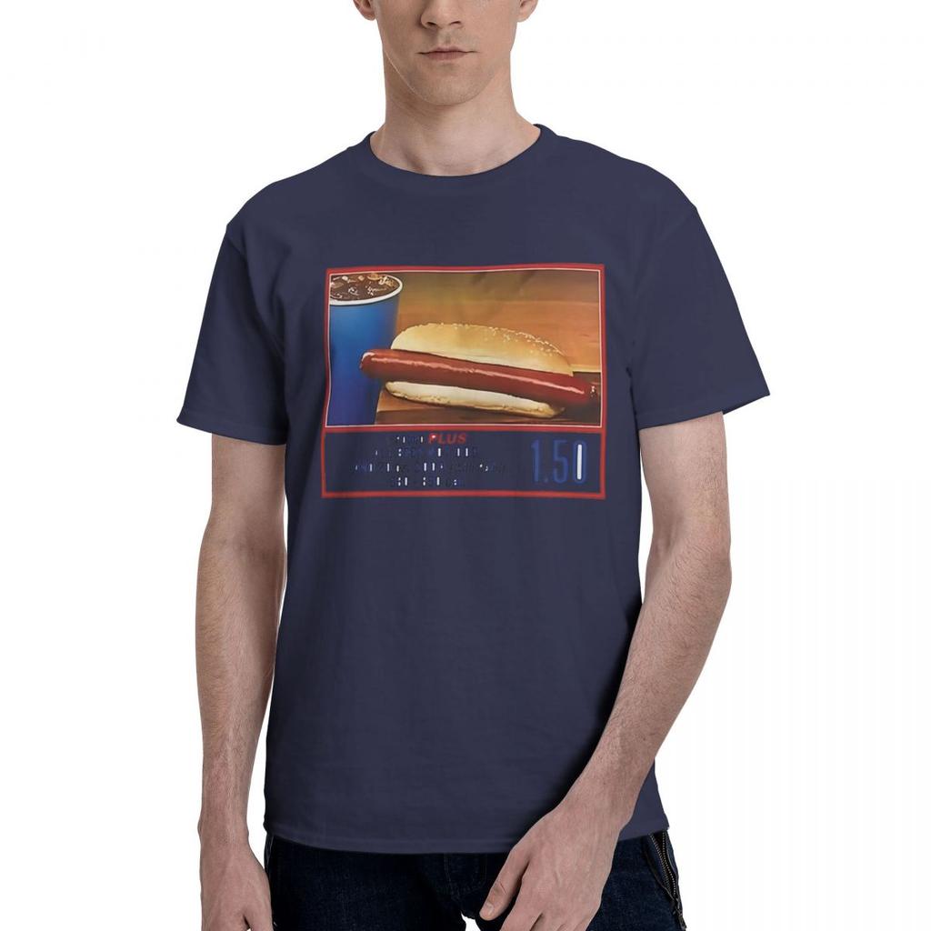 Costco Hot Dog 100 Cotton Casual Breathable Confortable Cute Mens TShirts Mens Shirt