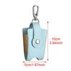 PU Leather Hand Sanitizer Holder with Metal Keychain Empty Refillable Bottle Perfect Small Gift for Friends