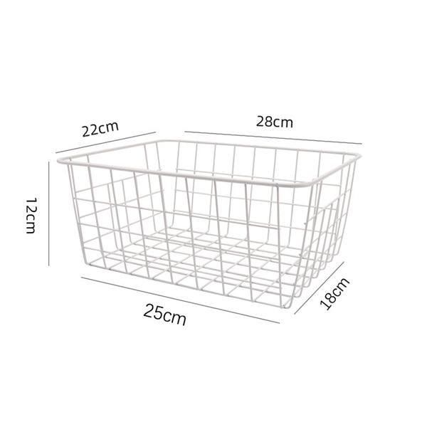 Wire Baskets for Organizing Food Storage Organizer Kitchen Metal Basket with Handles for Cabinets Pantry Bathroom Organization белый 1480₽