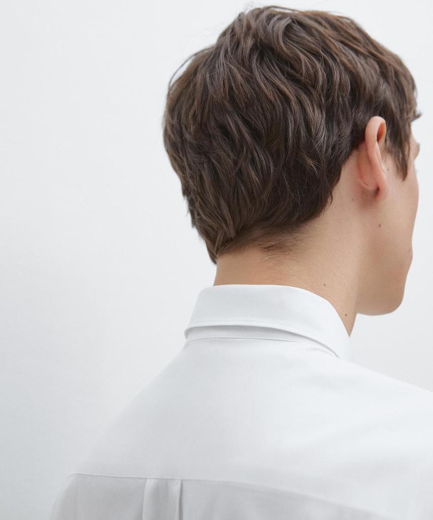 Masimodutti Cotton Blend Stretch Shirt
