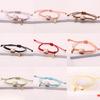 Cute Maneki Neko Couple Bangles Charm Versatile Lovely Ceramic Woven Bracelet