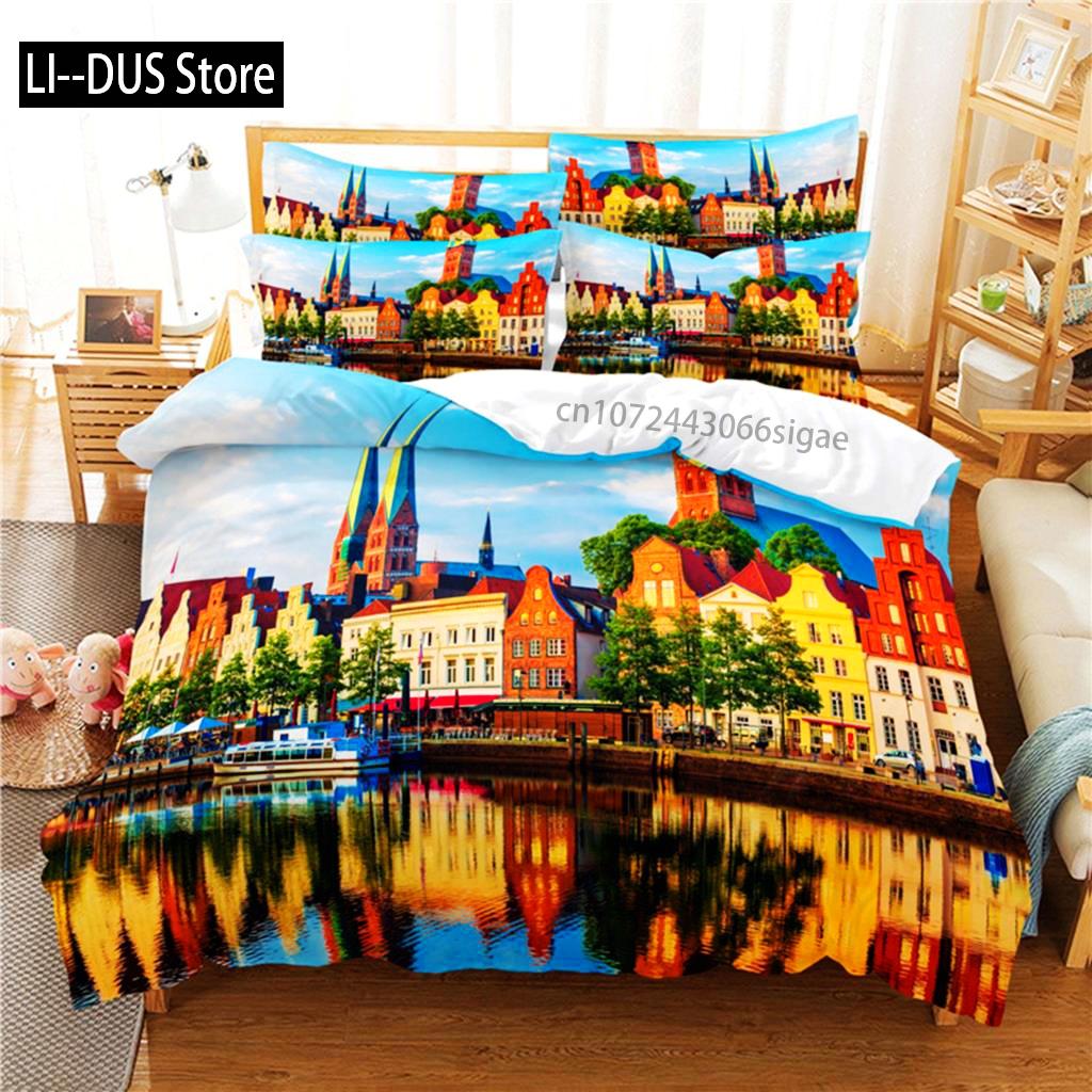 Great Wall Bedding Set Duvet Cover Set 3d Bedding Digital Printing Queen Size Bedding Set Fashion Design