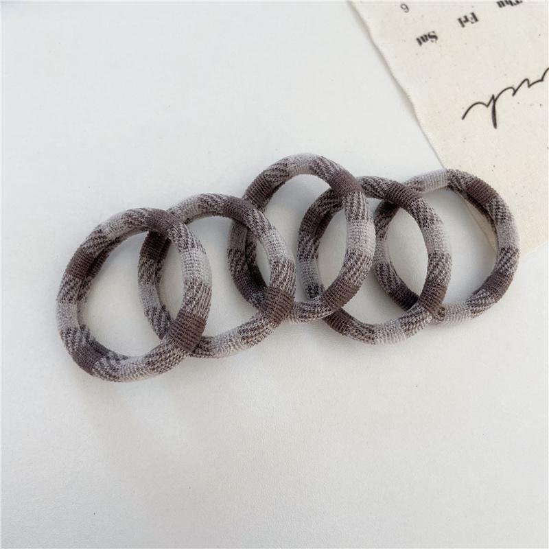 5Pcs/Set Basic Seamless Hair Tie Elastic Hair Band High Elasticity Rubber Bands Ponytail Holder Women Girls Hair Accessories