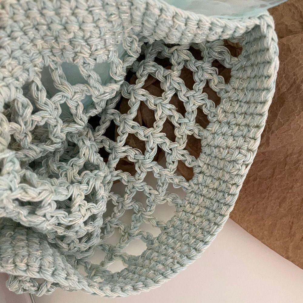 Bohemian Style Crochet Flower Hat Handmade Hollow Out Knitted Hat Retro Weave Cap  Girls