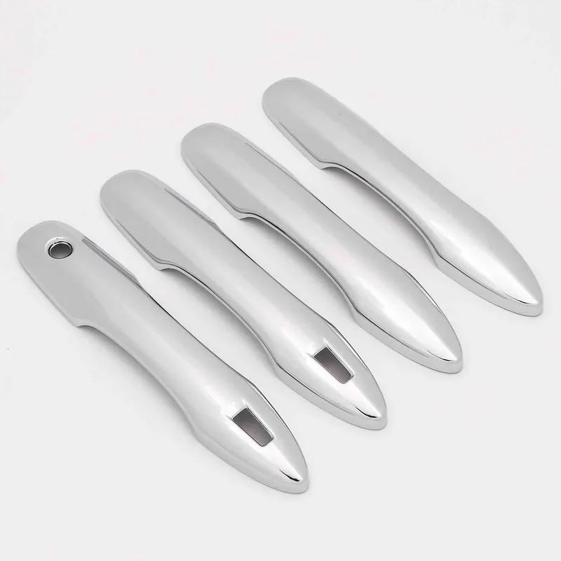 For Toyota Yaris Cross     2024 ABS Carbon Fiber Black Door Handle Cover Trims Car Styling Accessories