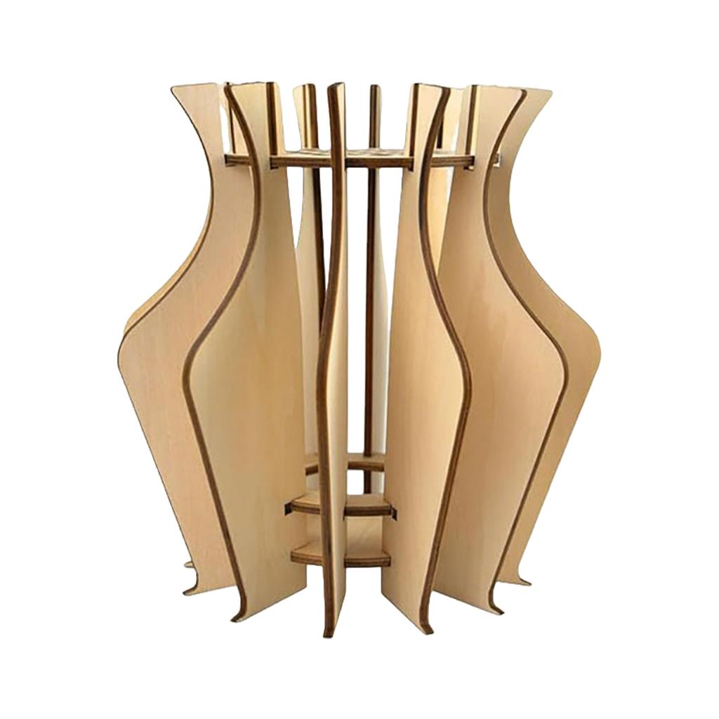 Decorative Flower Stand Bouquets With Beautiful Wooden Vase Made Of Wood Wooden Puzzle Flower Stand Type+2