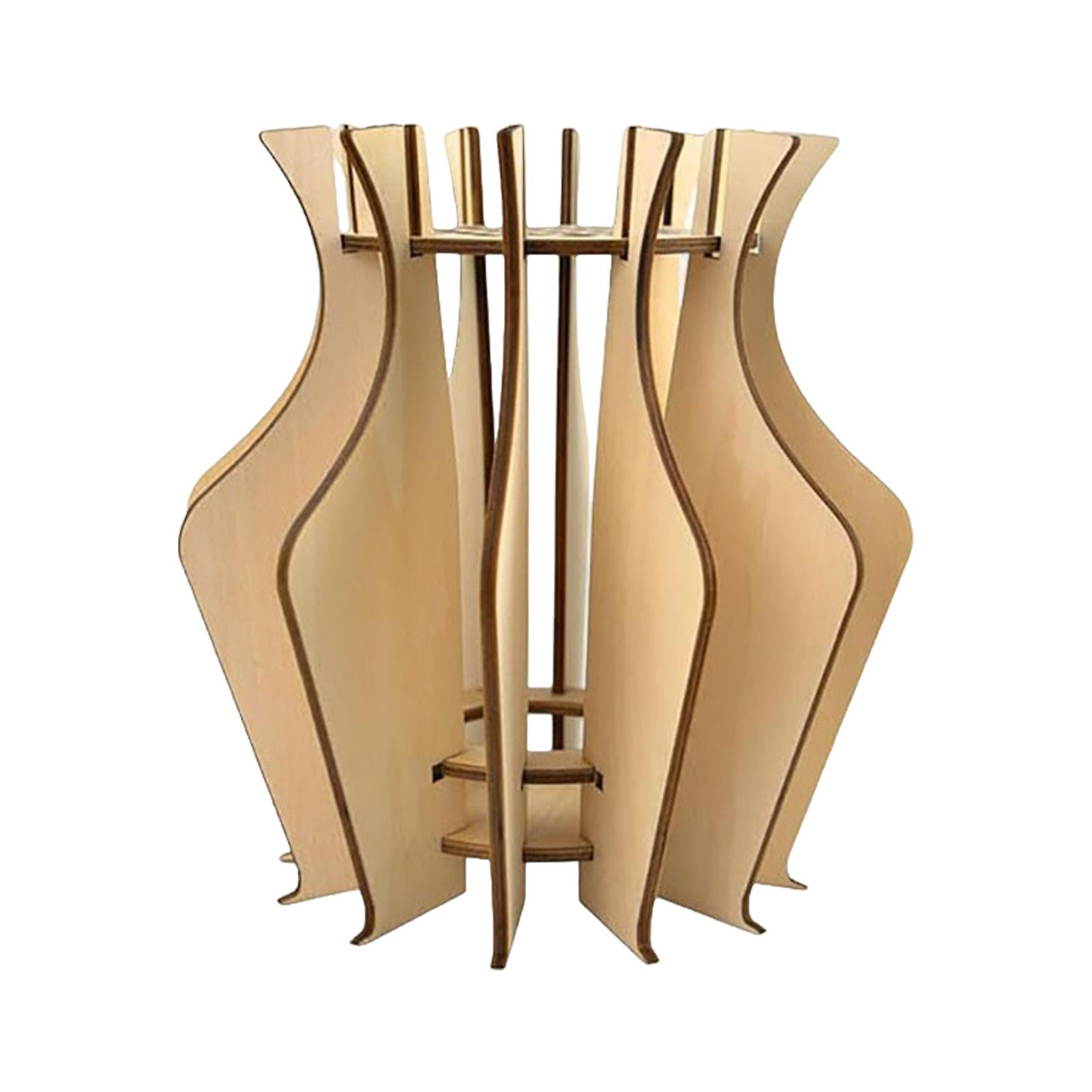 

Декоративная подставка для цветов Букеты с красивой деревянной вазой из дерева Деревянный пазл Подставка для цветов тип+2