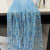 1pc 70cm/27.56in Table Runners Sheer Tulle Cheesecloth with Glitter Metallic Foil for Birthday Anniversary Dining Table Decor