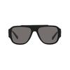 Versace Sunglasses With Lettered Lenses In Irregular Shape Women sunglasses Black VE4436UGB181