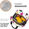 Colorful Abstract 80s Style Portable Lunch Bag For Women Men Insulated Cooler Tote Bag Reusable Lunch Box For Travel Picnic Work