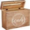 Wedding Card Box with Card Slit and Lock 12"X10"X4.5"- Card Box for Weddings, Receptions,  Baby Showers, Honeymoon Funds WBKH (Burnt)