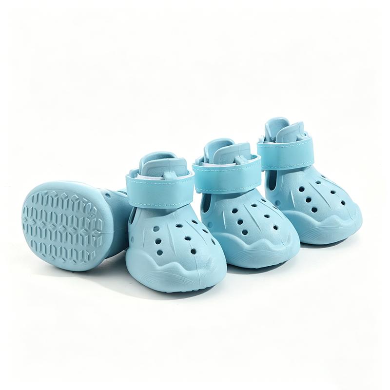 Summer EVA Pet Dog Shoes Hole Breathable Walk Hot Weather Dog Shoes Outdoor Lightweight Durable Pets Supplies Dogs Products