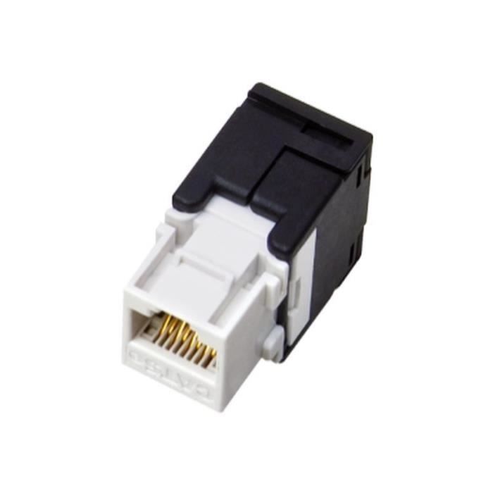 Connecteur Femelle ALANTEC + - Thermoplastique - Noir et Blanc - Plaqué Or - AWG 22/24
