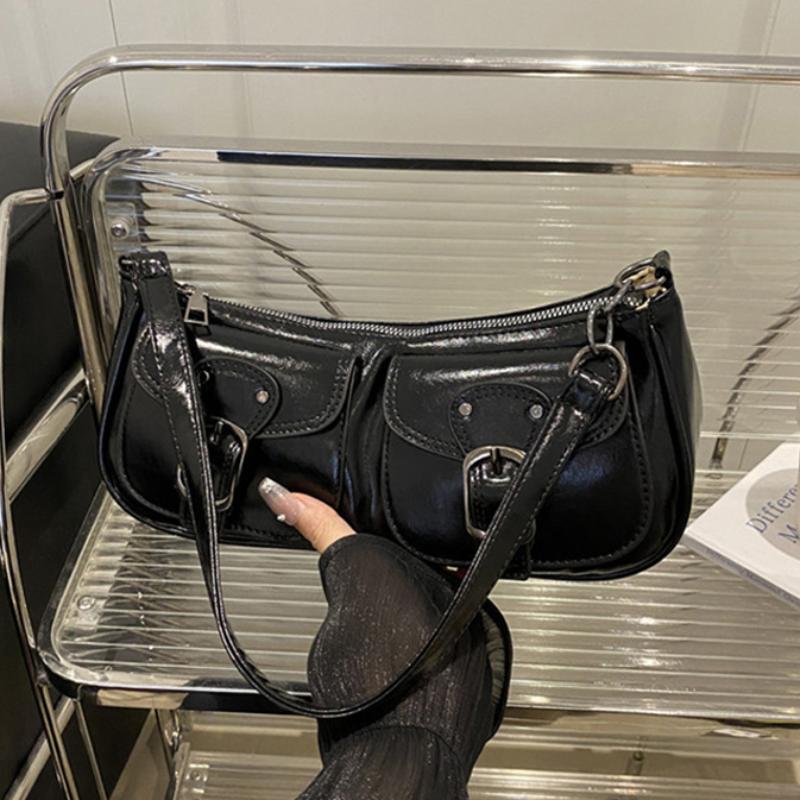Y2k Achseltasche Kleine Quadratische Tasche Fashi Einfach Lässig Mehrere Taschen Damen Umhängetasche Fashi Street Pendler Einfarbige Tasche