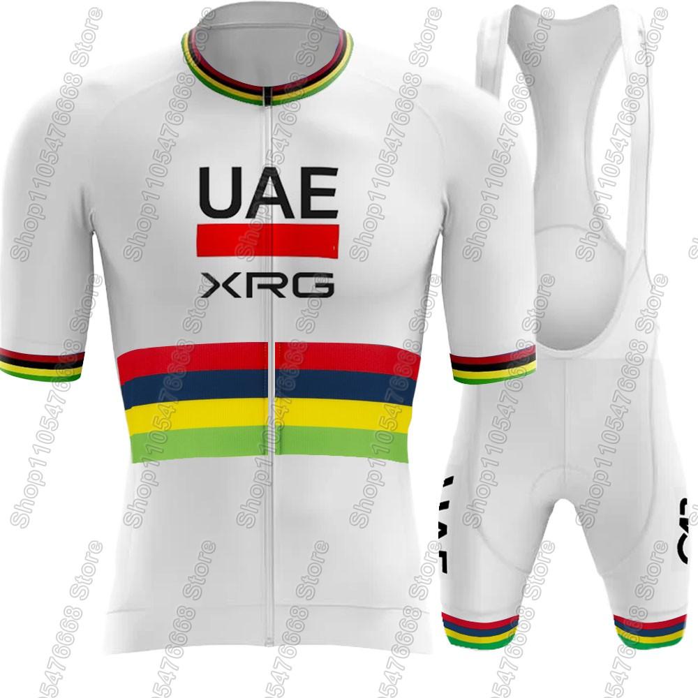 Frankreich Tour Weltmeister Tadej Pogačar Radsportteam Trikot Set Kleidung Herren Rennrad T-Shirts Anzug Fahrrad Trägerhosen