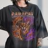 Caracal Cat Shirt, 90s Bootleg Rap Tee, Wild Feline Graphic T-Shirt, Animal Lover Gift