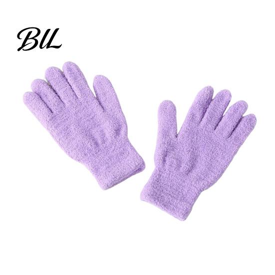 Fashionable Winter Handwear Warm Coral Fleece Gloves for Women, Soft Five Finger Comfortable Office Typing Mittens Gloves, Solid Color Thermal