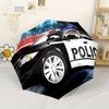 Police Car Automatic Folding Custom Text Umbrella Compact Lightweight For Outdoor Adventurest17