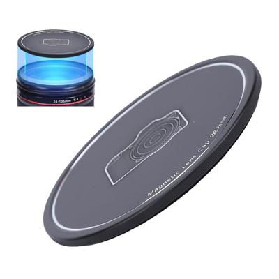 Capac Magnetic sau Filetat pentru Obiectivul Camerei Aliaj de Aluminiu Flocat Protector pentru Filtre Obiective de 82MM Negru