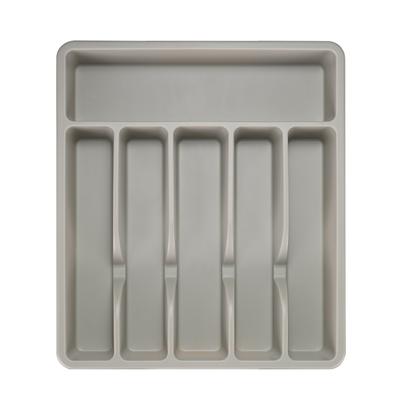 Küchenschublade aus Kunststoff, zum Organisieren von Utensilien, Tablett, Aufbewahrungsbox für Küchenbesteck, Gabel, Löffel, Trennbox, Küchenzubehör