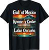 Retro Gulf Of Mexico Lake Ontario Kennedy Center Men Women T-Shirt