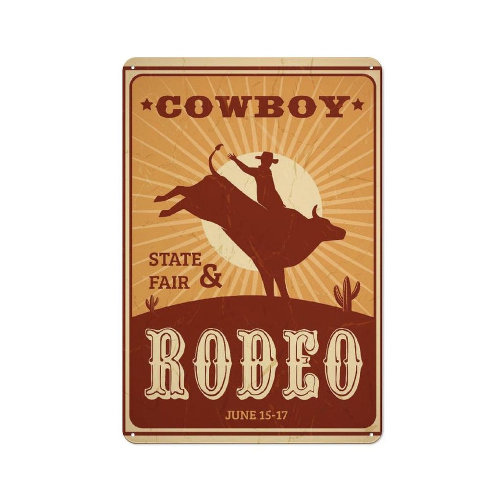 1 Pack Industrial Retro Tin Sign with Weathered Rust Detail for Decor Spaces, Offered In 20x30cm or 30x40cm