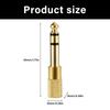 3.5mm Female To 1/4 6.35mm Male Adapter Port 6.35mm To 3.5mm Guitar Converter for Speaker Camcorder Recorders