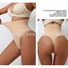 High Waist Mesh Tummy Control Butt Lifting Seamless Invisible Thong Shapewear Briefs