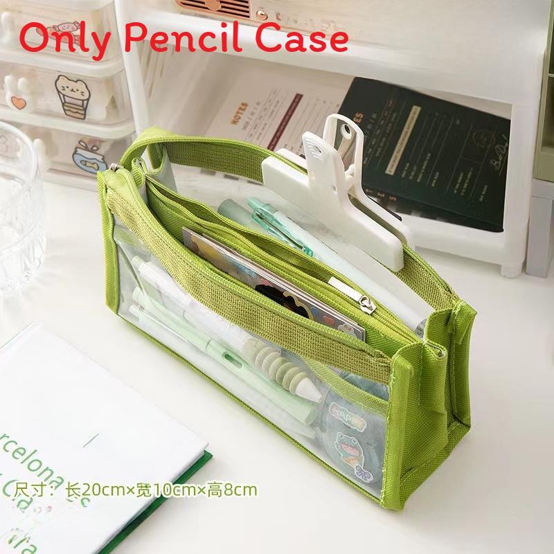 Canvas Six Layer Large Capacity Pen Bag For Students With Dividers And Storage For School Supplies