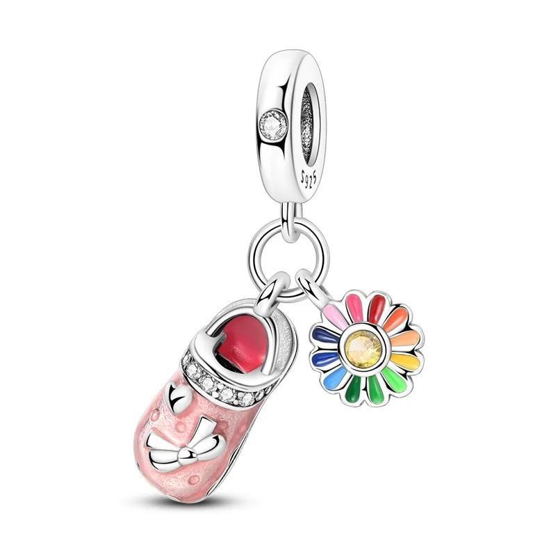 Colorful Copper Summer Beach Charms Coconut Tree Beads Pendants Fit Bracelet Necklace Diy Jewelry Vacation Gift